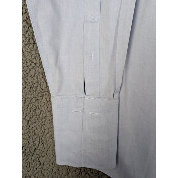 Jos. A. Bank Dress Shirt Men's Blue Long Sleeve Size 16 1/2 - 34 Tailored Fit - Picture 2 of 12